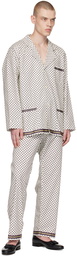 Bode Off-White Petit Motifs Pyjama Pants