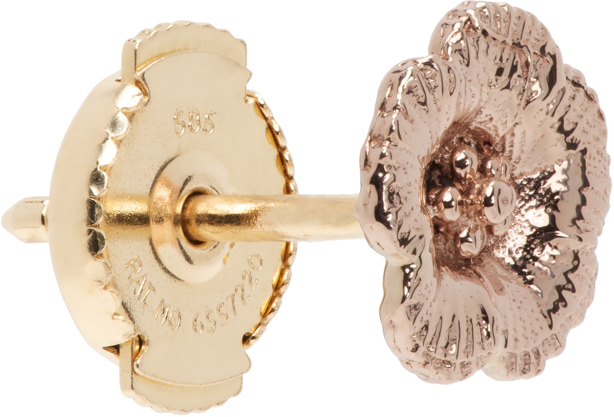 Bernard James Rose Gold FLORA Petunia Earrings