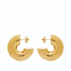 JW Anderson Women's Bumper Hoop Earrings in Gold