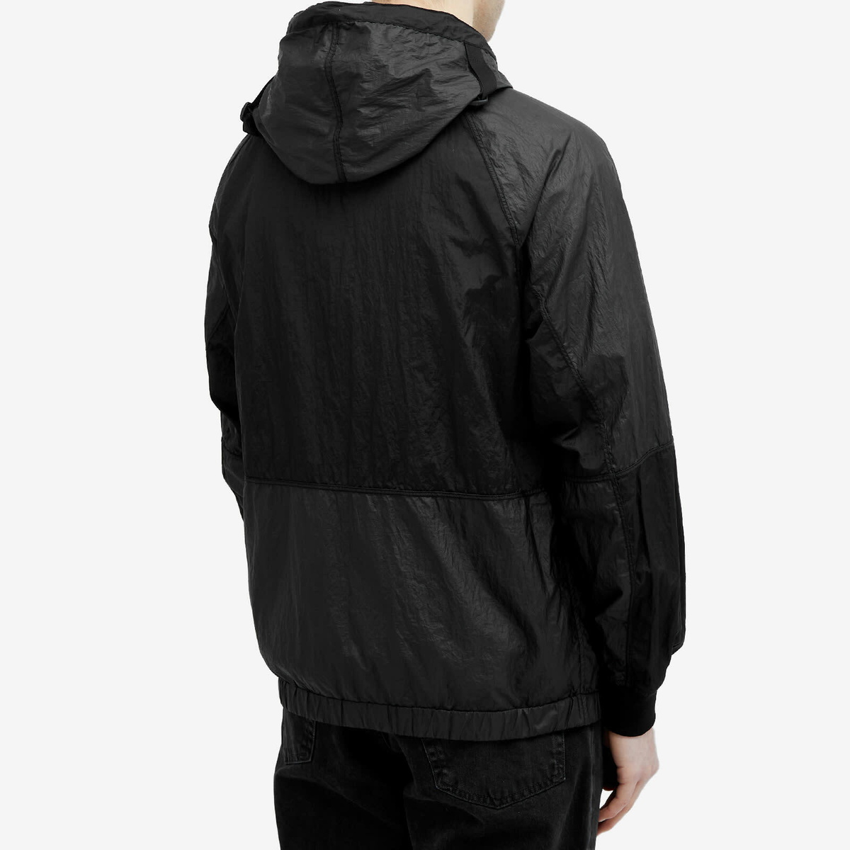 Stone Island Men's Nylon Metal Watro-TC Hooded Jacket in Black