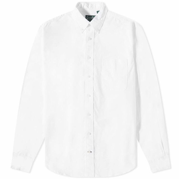 Photo: Gitman Vintage Men's Button Down Oxford Shirt in White