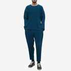 Homme Plissé Issey Miyake Men's Long Sleeve Pleat T-Shirt in Steel Blue