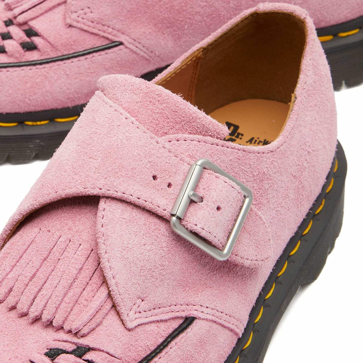 こなれた足元★Dr. Martens RAMSEY スエード ピンク ローファー 目をひく3カラー☆ Dr. Martens RAMSEY スエード キルトシューズ