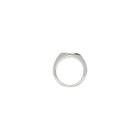Tom Wood Silver Satin Oval Ring