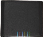 PS by Paul Smith Black Signature Stripe Wallet