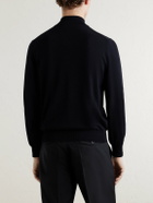 Canali - Cotton Half-Zip Sweater - Black