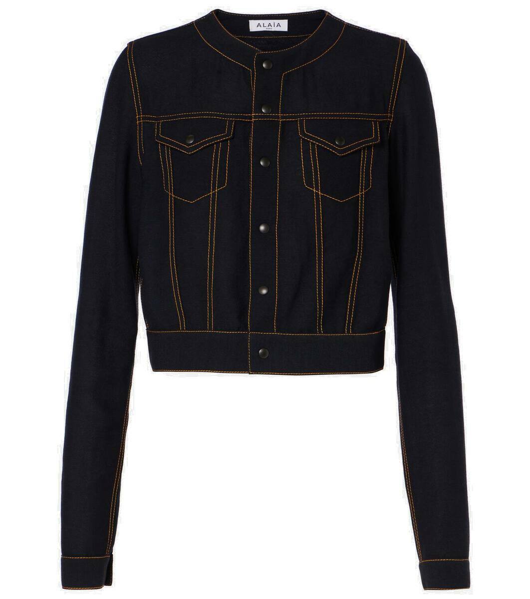 ジャケット・アウター ALAIA Wool Melton Biker Jacket ALAIA Wool Melton Biker Jacket