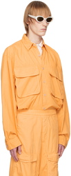 Dries Van Noten Orange Buttoned Shirt