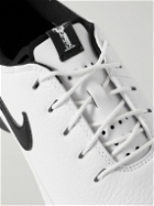 Nike Golf - Air Zoom Victory Tour 3 Suede and Nubuck-Trimmed Full-Grain Leather Golf Sneakers - White