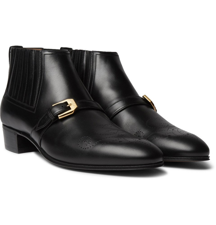 Photo: Gucci - Worsh Leather Boots - Black