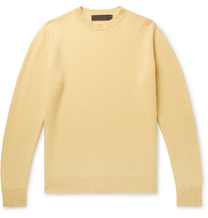 Photo: The Elder Statesman - Cashmere Sweater - Yellow