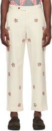 Bode Off-White Dauber Trousers
