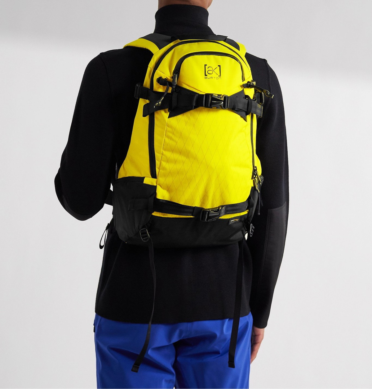 Burton AK Side Country Nylon Backpack Yellow