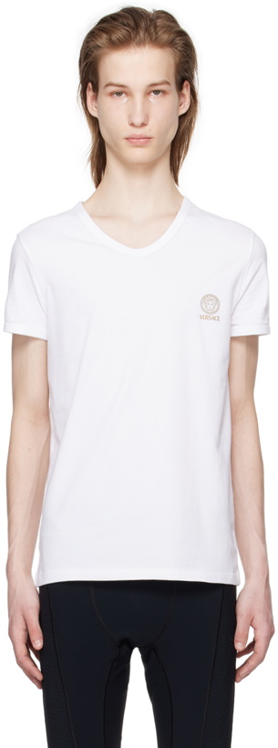 Photo: Versace Underwear White Medusa T-Shirt