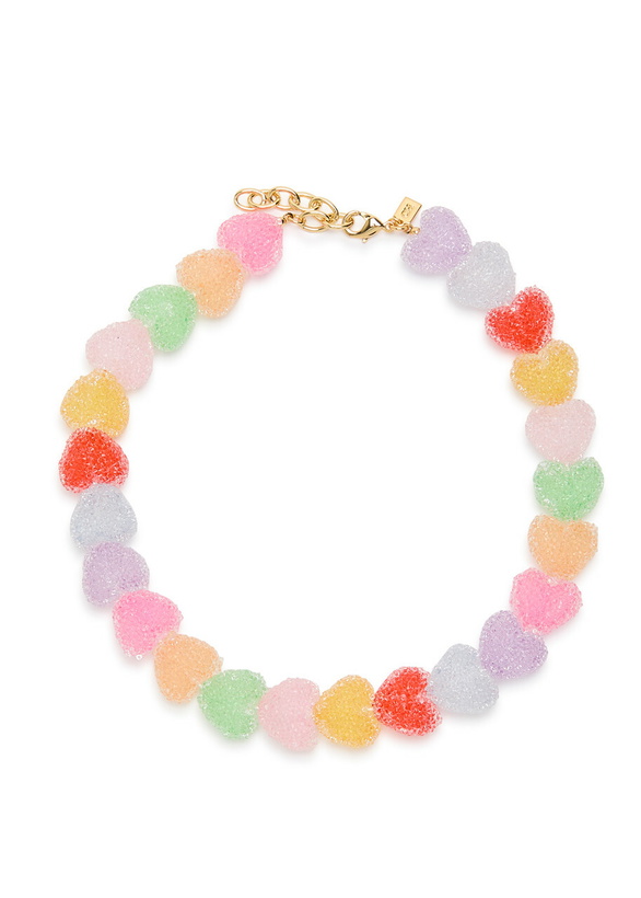 Photo: Crystal Haze Jelly Heart 18kt Gold-plated Necklace - Multicoloured - One Size