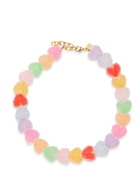 Crystal Haze Jelly Heart 18kt Gold-plated Necklace - Multicoloured - One Size