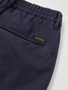 Incotex - Straight-Leg Cotton-Blend Gabardine Trousers - Blue