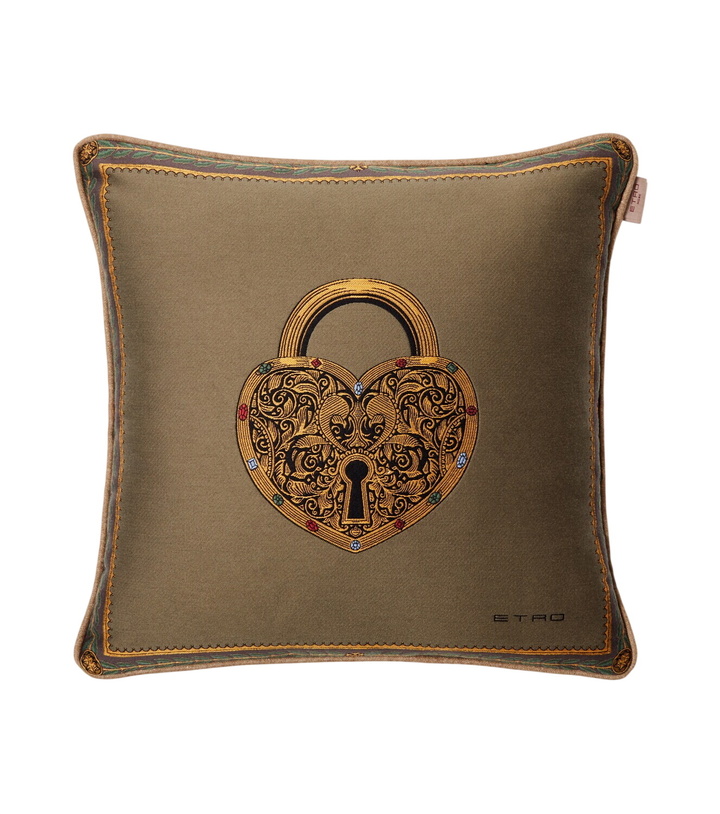 Photo: Etro Herald embroidered cotton-blend cushion