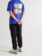 The North Face - Colour Block Logo-Detailed Cotton-Jersey T-Shirt - Blue