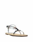 Farm Rio Womens Thong sandal in Silver