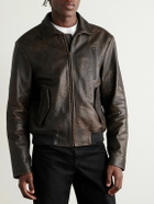 The Row - Akia Leather Jacket - Brown