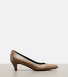 The Row Ornella leather pumps