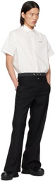 C2H4 Black Corbusian Trousers