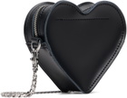 Dr. Martens Black Mini Heart Shaped Kiev & Patent Leather Bag
