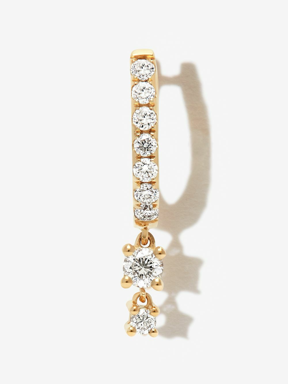 Jacquie Aiche 14K Yellow Gold Diamond Hoop Earring