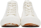 Kenzo White Tiger Crest High-Top Sneakers