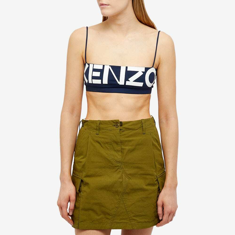 Kenzo Women's Tube Top With Logo in Midnight Blue Kenzo Kenzo Women's Tube Top With Logo in Midnight Blue Kenzo