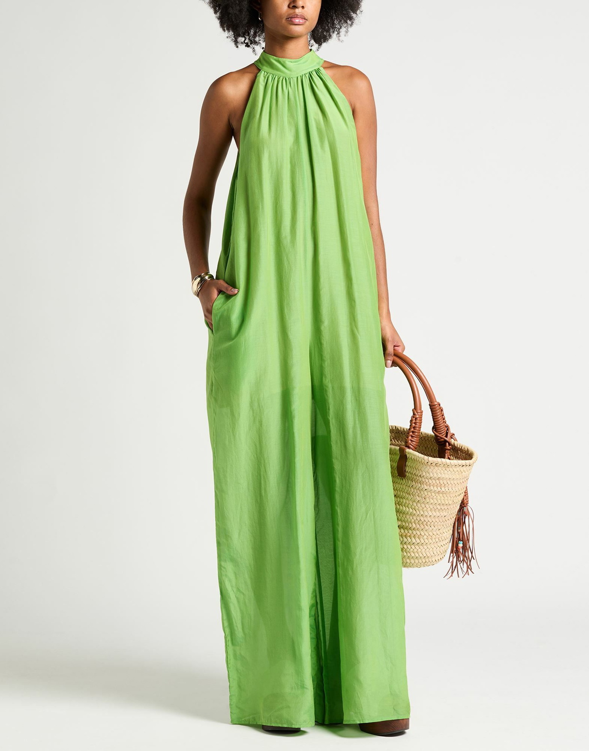 Semicouture Womens Jumpsuit Light in Green