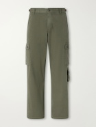 Human Made - Straight-Leg Logo-Appliquéd Cotton Cargo Trousers - Green