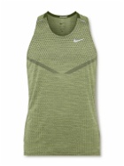 Nike Running - TechKnit Ultra Slim-Fit Dri-FIT ADV Tank Top - Green