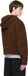 Entire Studios Brown Heavy Hoodie