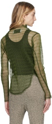 Song for the Mute Green & Black Twisted Turtleneck