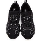 all in Black and Silver Tennis Sneakers