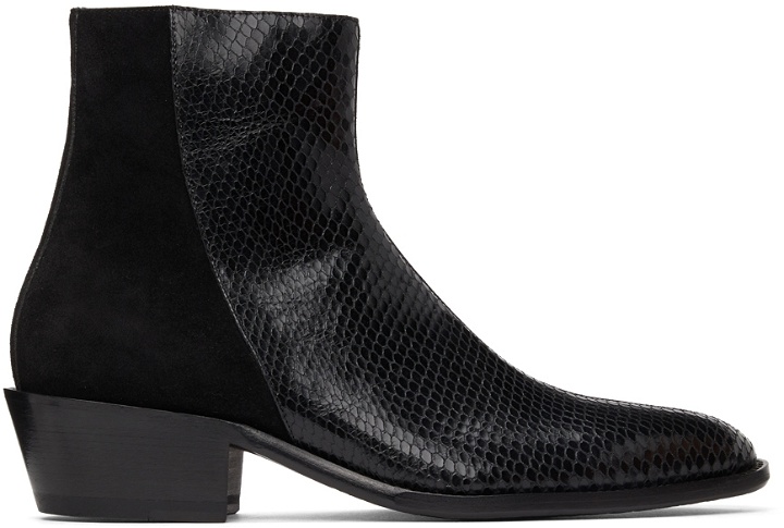 Photo: Human Recreational Services SSENSE Exclusive Black Luther Boots