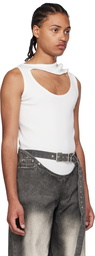 Y/Project White Triple Collar Tank Top