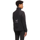 adidas Originals Black Sherpa Big Trefoil Track Jacket