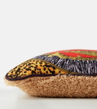 Versace Home Wild Cats wool cushion