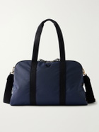 Bennett Winch - Sport Holdall Leather-Trimmed Cotton-Canvas Weekend Bag - Blue