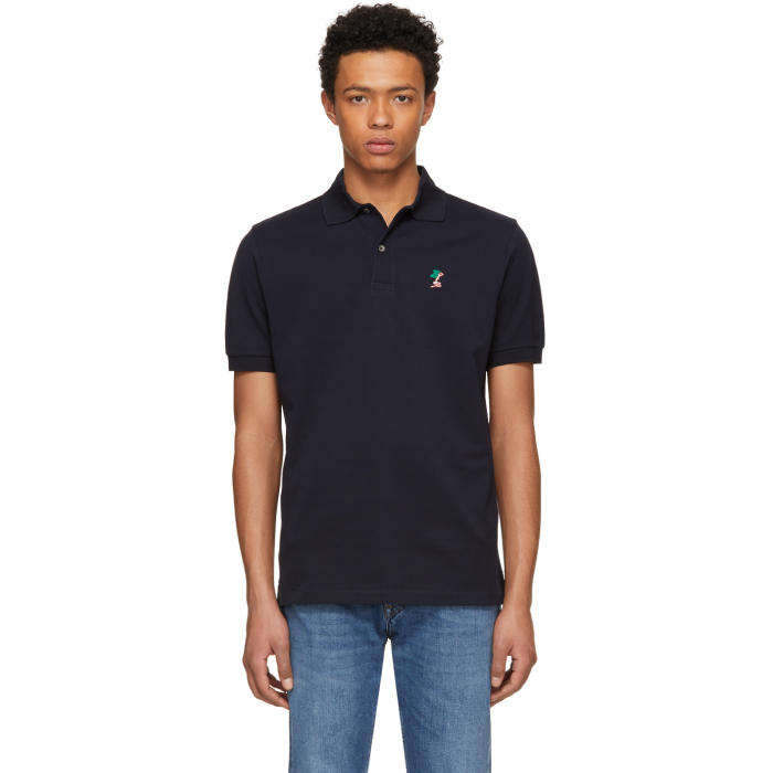 Photo: Paul Smith Navy Naked Lady Gents Polo 