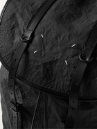 MAISON MARGIELA - Leather-Trimmed Crinkled-Shell Backpack