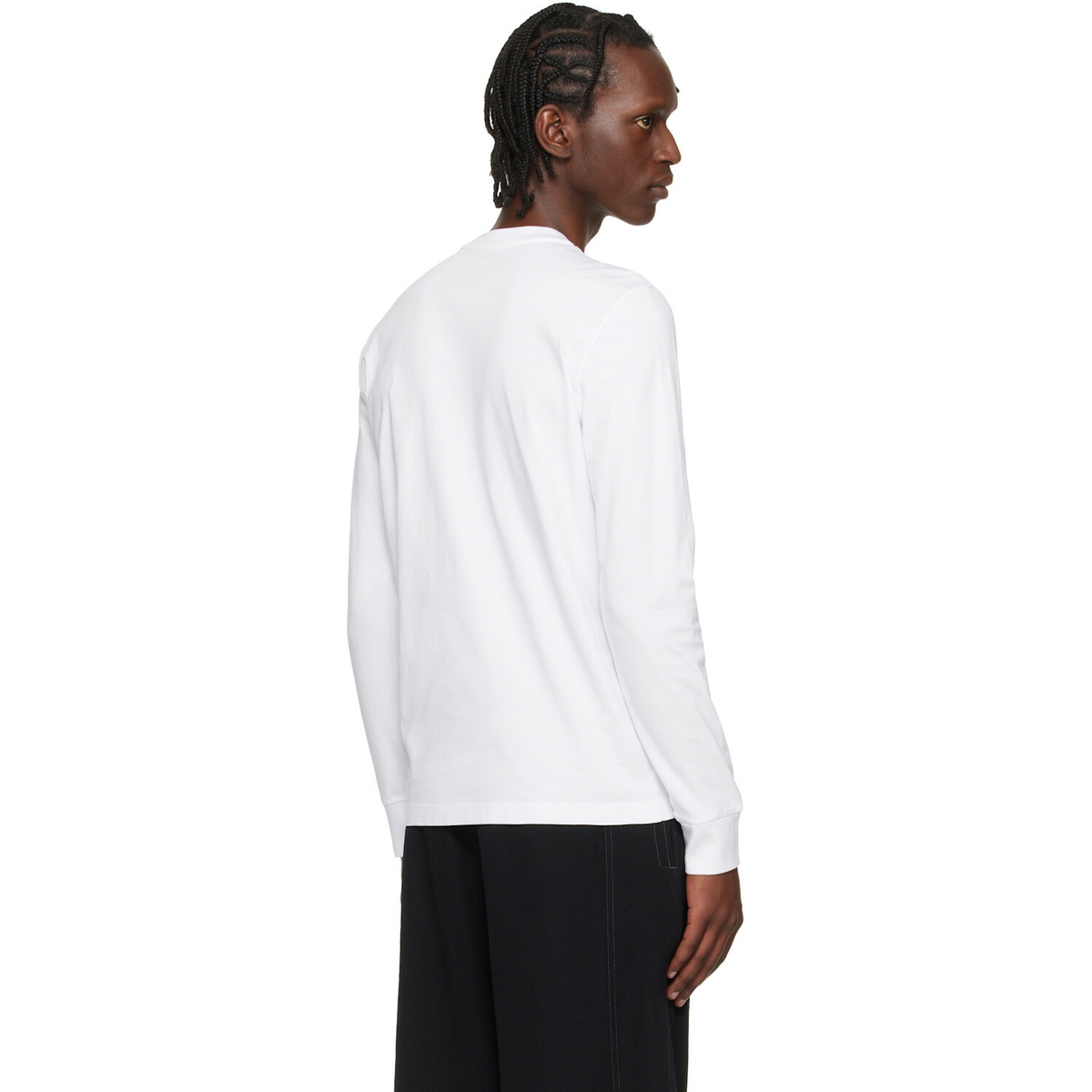 Moncler White Logo Cotton Sweatshirt