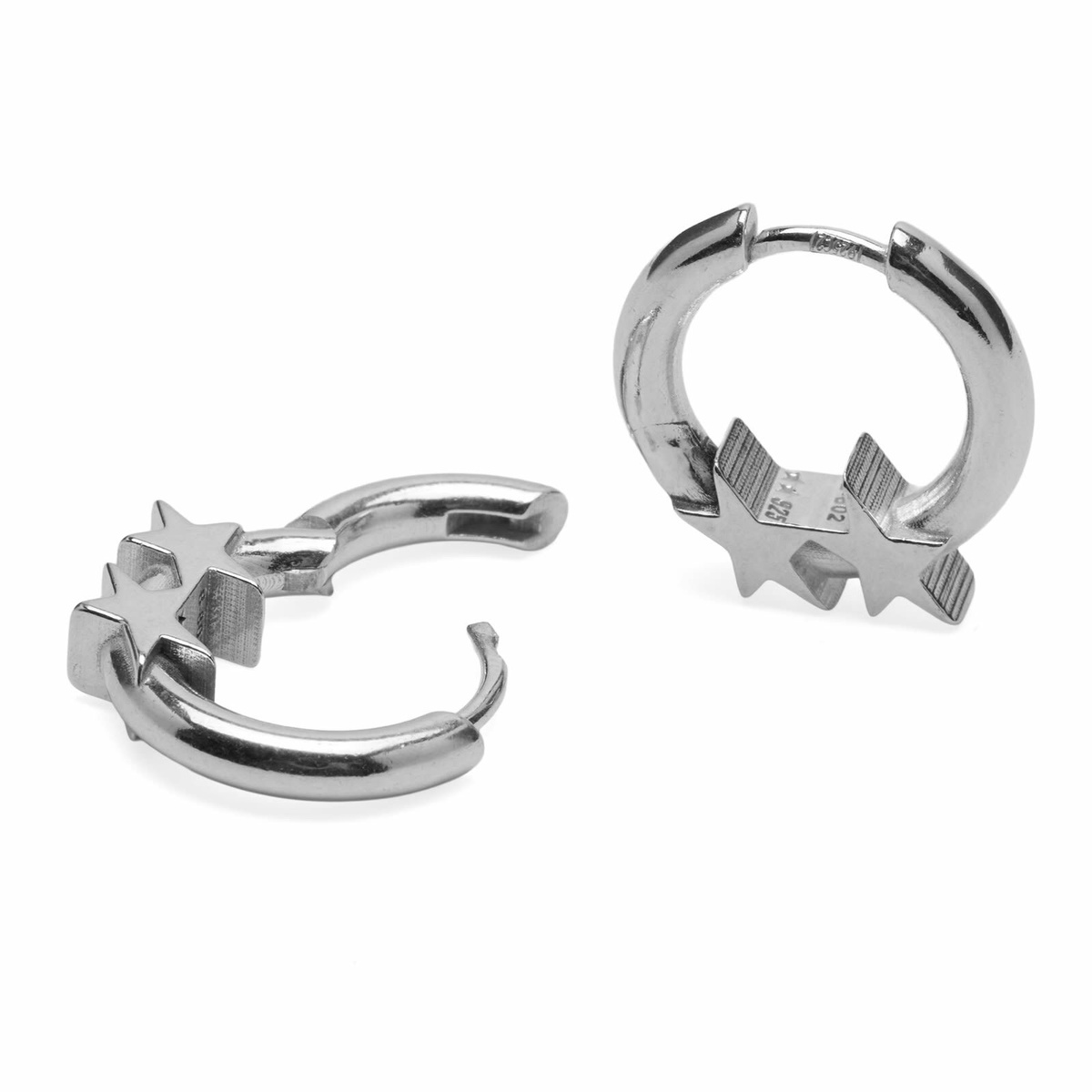 TwoJeys Men's TJ Icon Earrings in Sterling Silver 