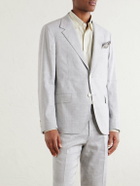Mr P. - Wool and Linen-Blend Suit Jacket - Gray