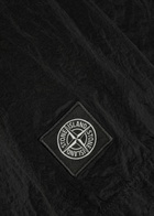 Stone Island Logo Crinkled Nylon Swim Shorts Black