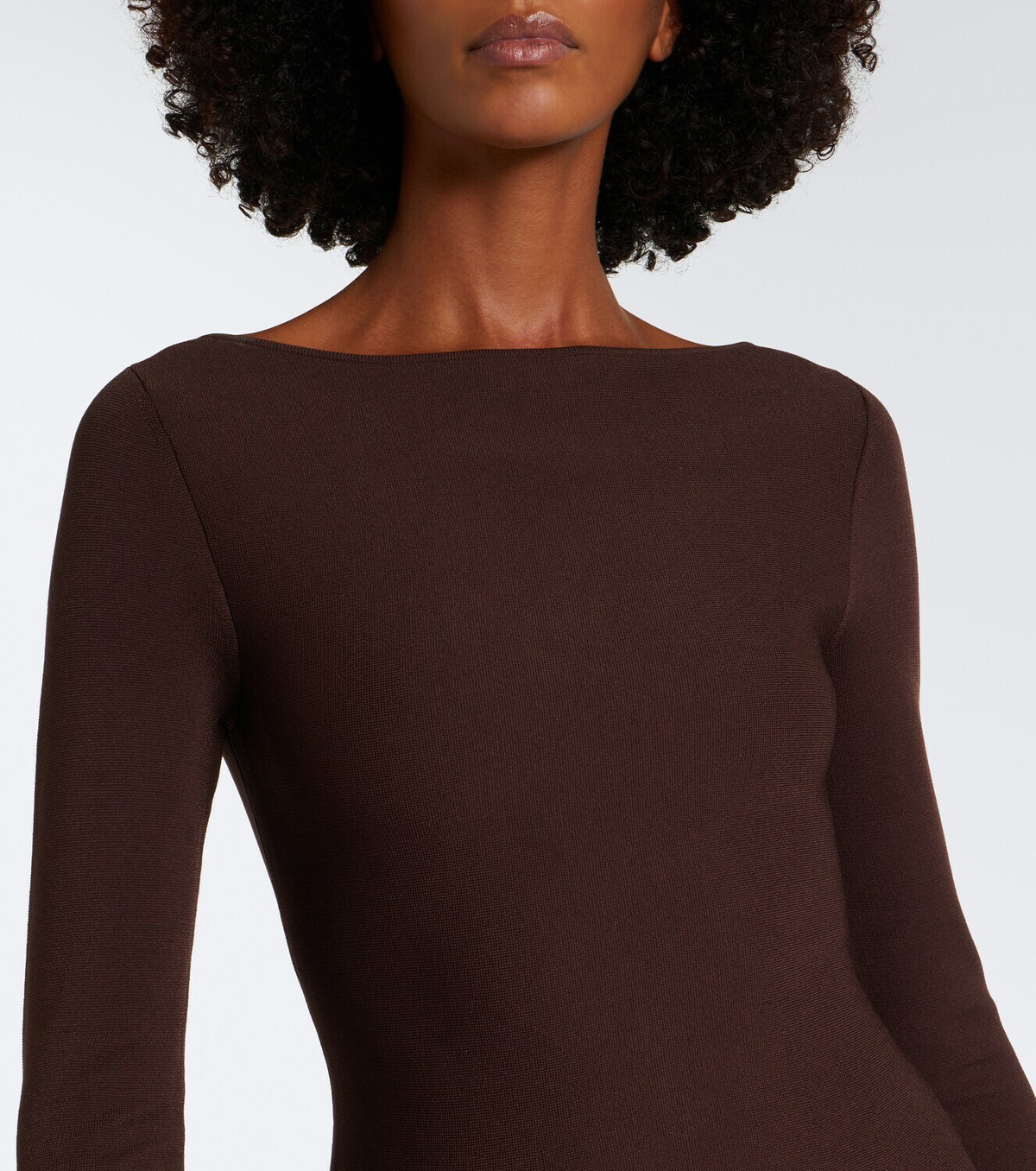 Simkhai Paola knitted satin gown
