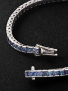 42 Suns - 14-Karat White Gold Sapphire Bracelet - Silver